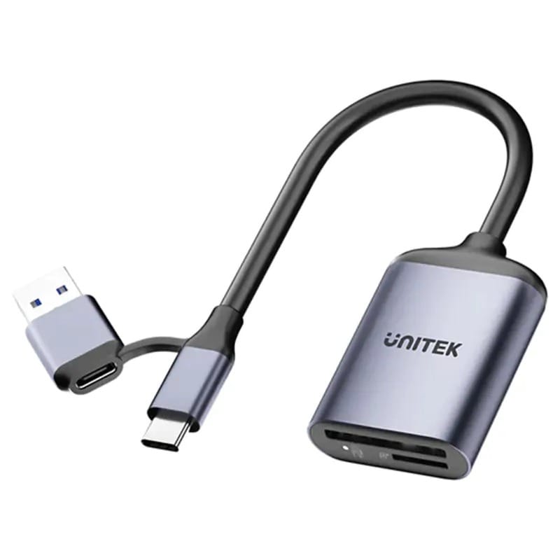 Unitek 2-in-1 USB-C/USB-A SD 4.0 Card Reader