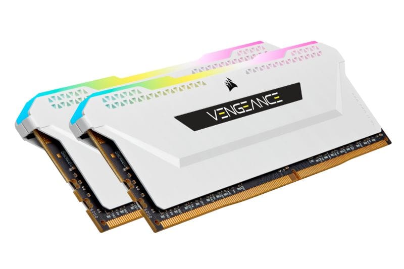 Corsair Vengeance RGB Pro SL 32GB(2x16GB) DDR4-3200 C16 Memory - White