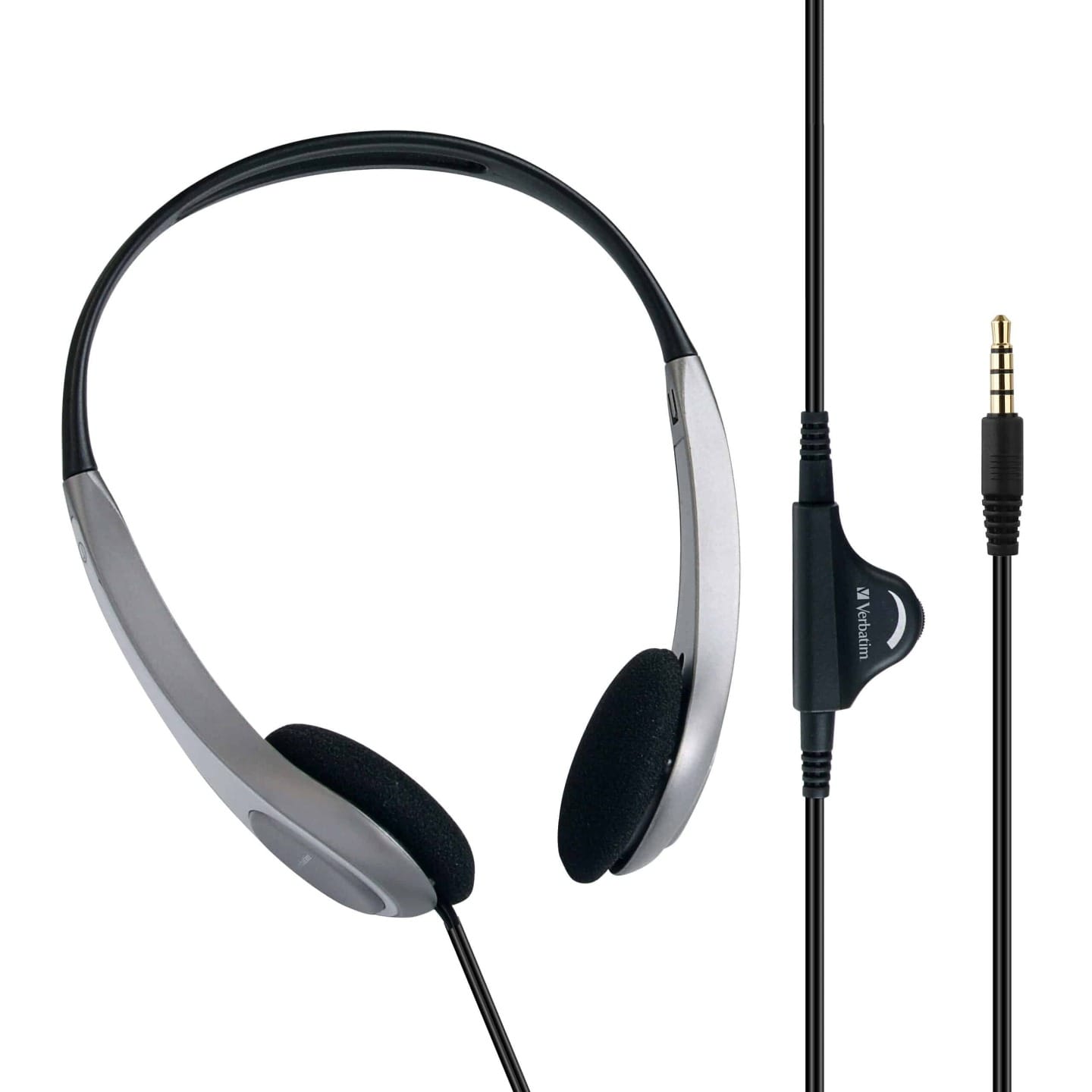 Verbatim Multimedia Headset With Volume Control - Black