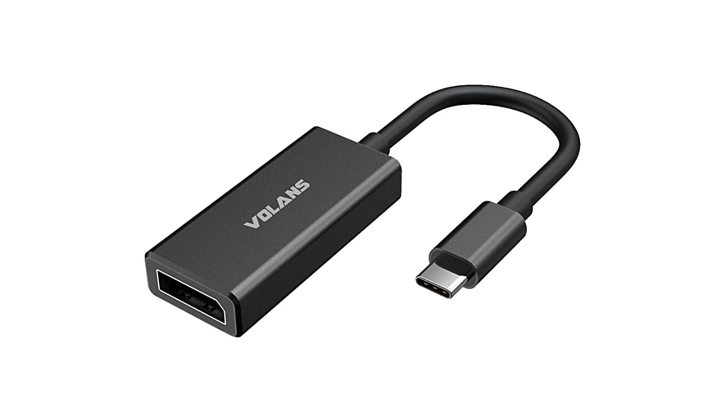 Volans Aluminium USB-C to DisplayPort Adapter