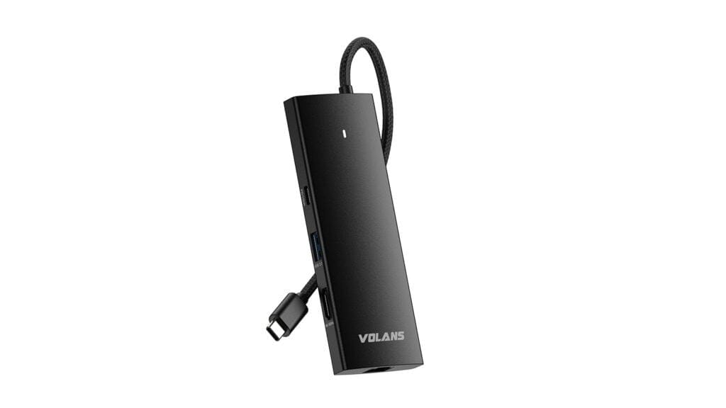 VOLANS Aluminium 9-in-1 USB-C Hub with 100W Power Delivery