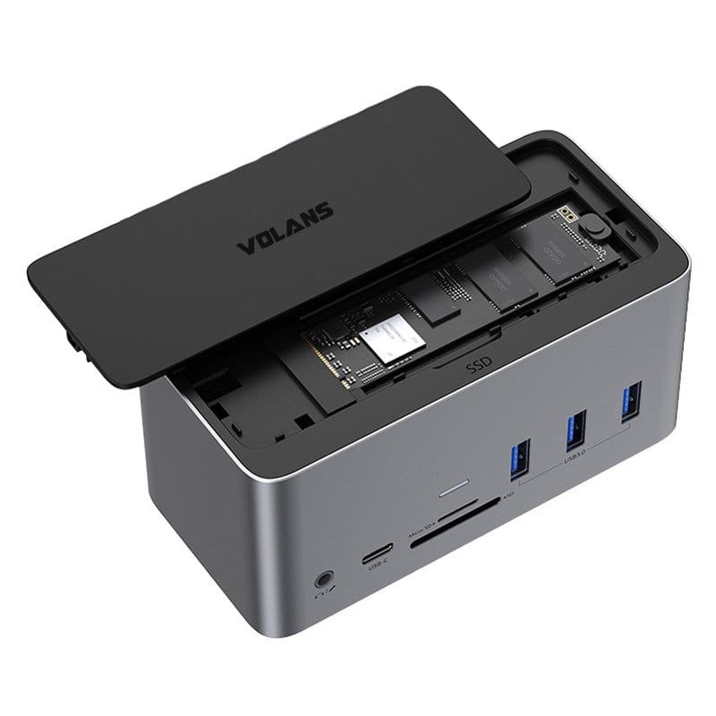 Volan VL-UCQDMD Aluminium Quadruple Display USB-C SSD Docking Station