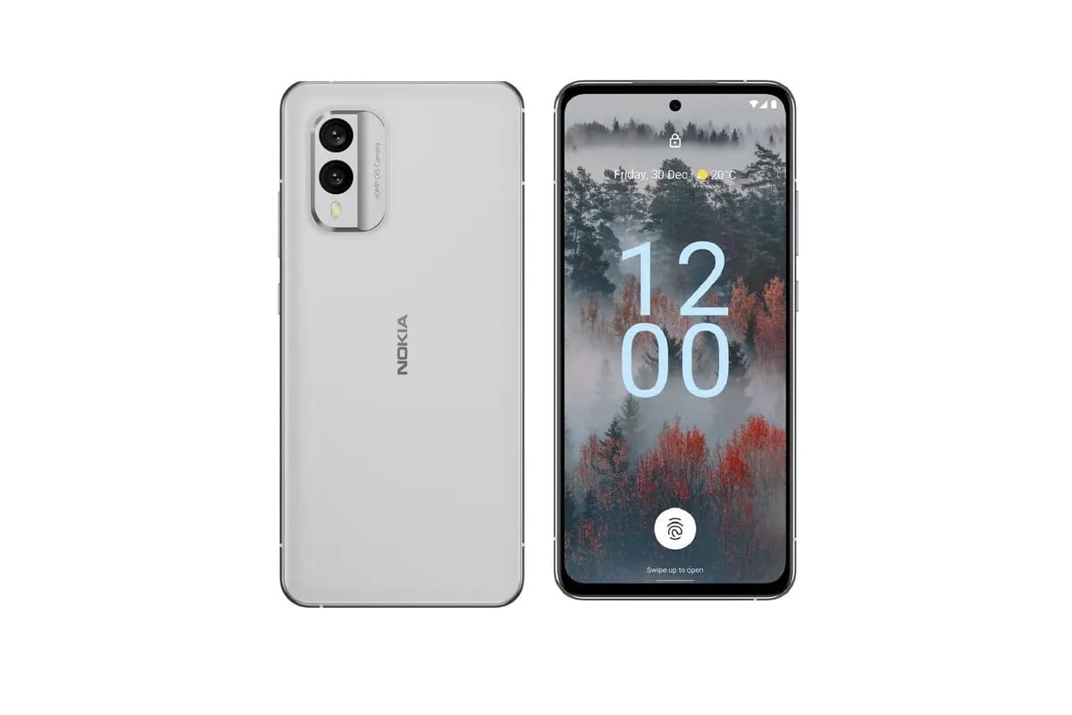 HMD Global Nokia X30 5G TA 1450 8GB/256GB Smartphone - Anzo White