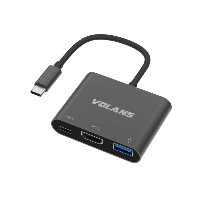 Volans USB-C to 4K HDMI Multi-function Adapter with Power Delivery and ...