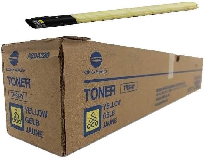 White Box Konica Minolta TN324Y Yellow Toner Cartridge