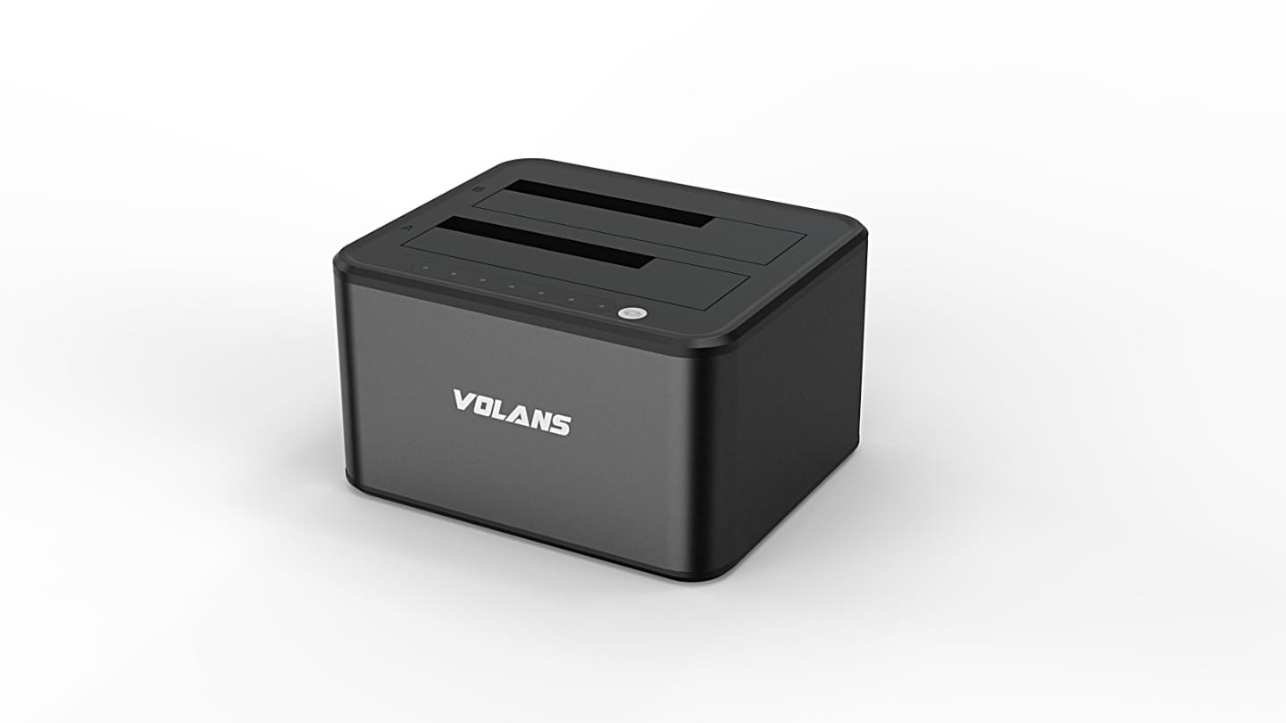 Volans VL-DS30S Dual Bay USB3.0 Aluminium Docking Station for 2.5" And 3.5" SATA HDD 