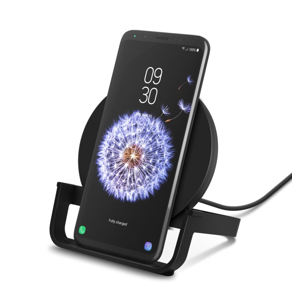 Belkin Wireless Charging Stand 10W AC Adapter Not Included-Black