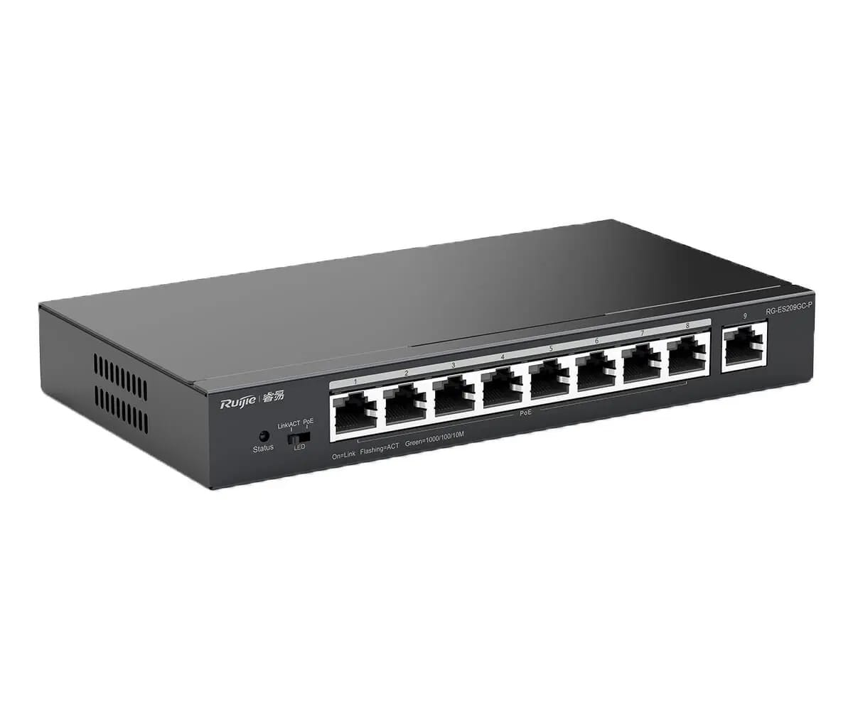 Ruijie RG-ES209GC-P 9-Port Managed PoE+ Switch