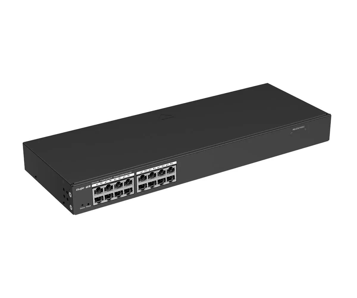 Ruijie RG-ES216GC 16-Port Gigabit Managed Switch - 19" Rack