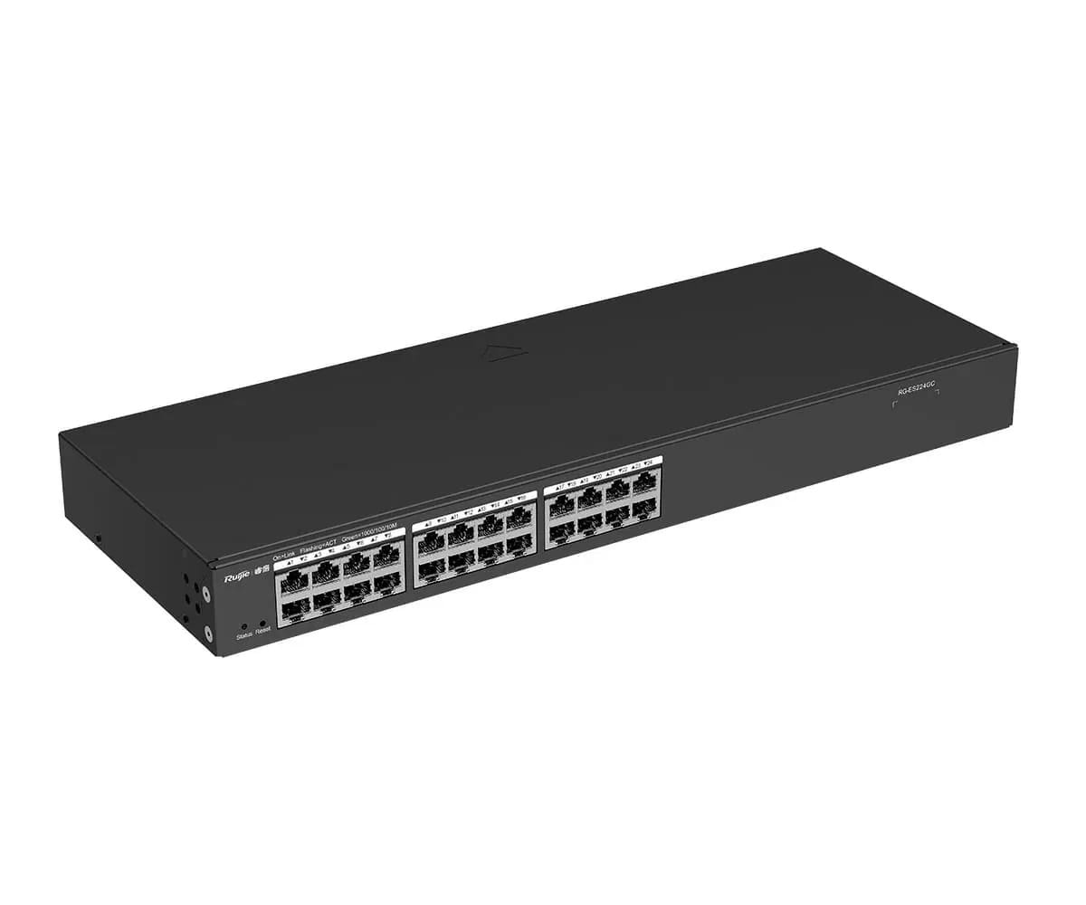 Ruijie RG-ES224GC 24-Port Gigabit Managed Switch - 19" Rack