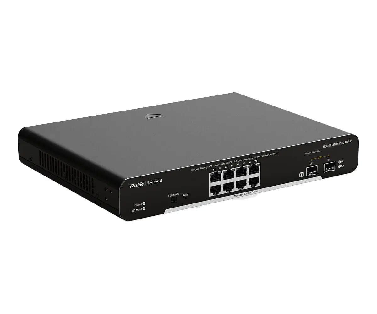 Ruijie RG-NBS3100-8GT2SFP-P 8-Port Layer2 Managed PoE+ Switch