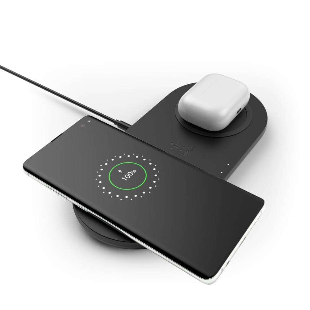 Belkin Dual Qi Wireless 10W Charging Pad, Black