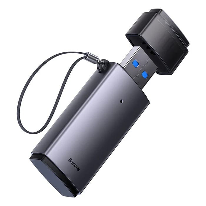 Baseus Lite Series USB-A to SD/TF Card Reader - Grey