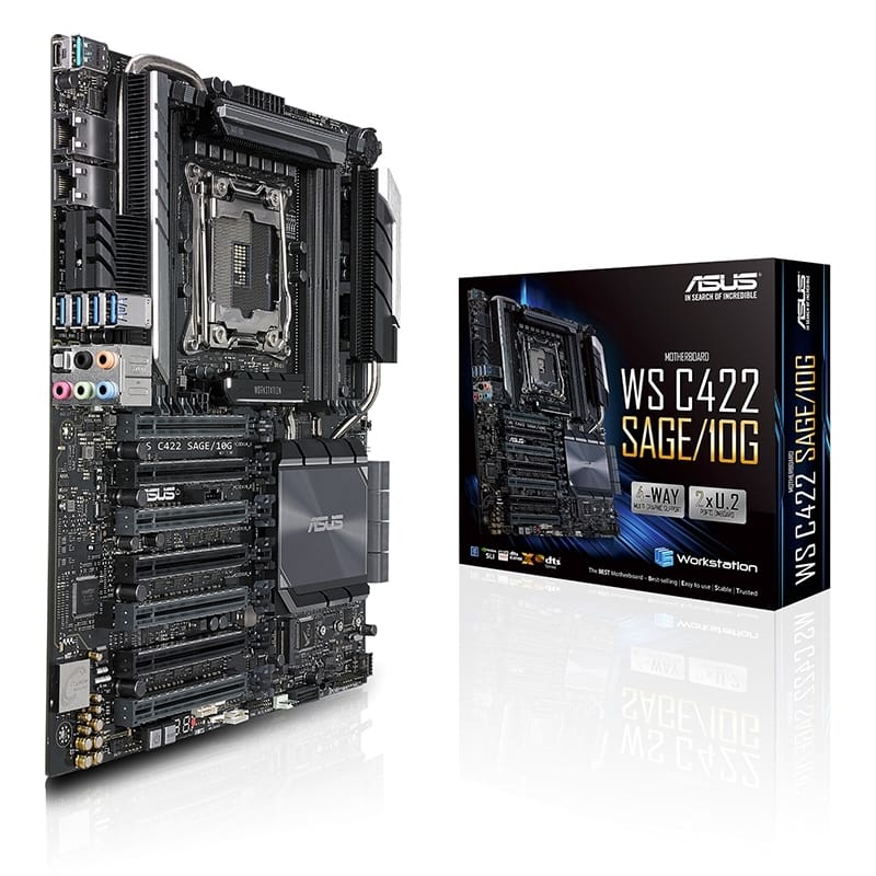 Asus WS C422 SAGE/10G LGA2066 E-ATX Motherboard