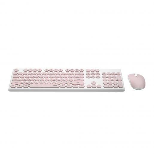 Rapoo X260S Wireless Optical Mouse & Keyboard - Pink