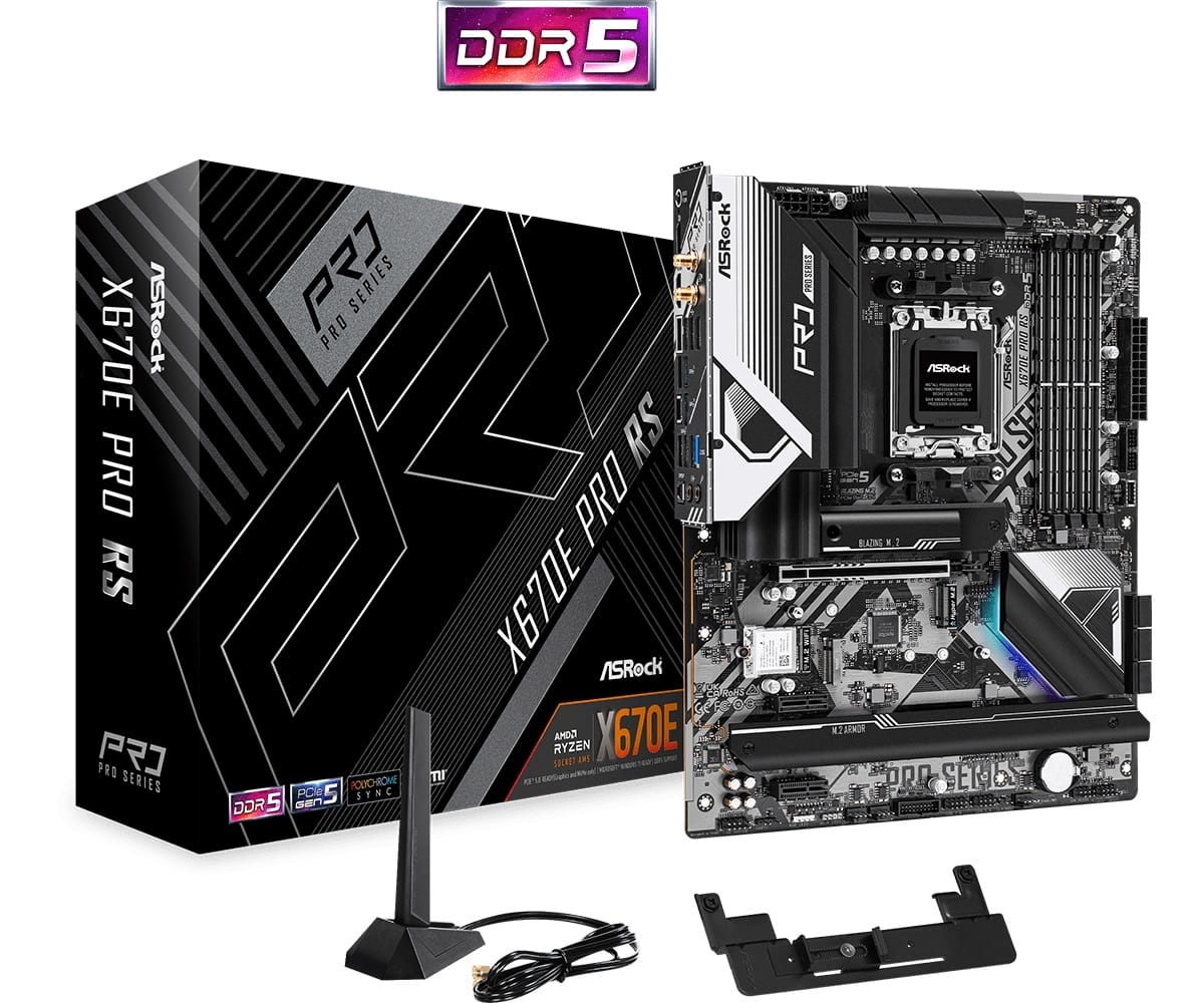 AsRock X670E PRO RS AM5 ATX Motherboard
