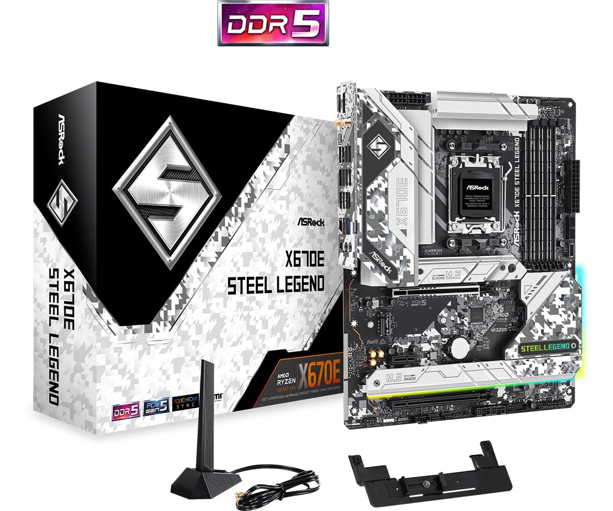Asrock X670E Steel Legend AM5 ATX Motherboard