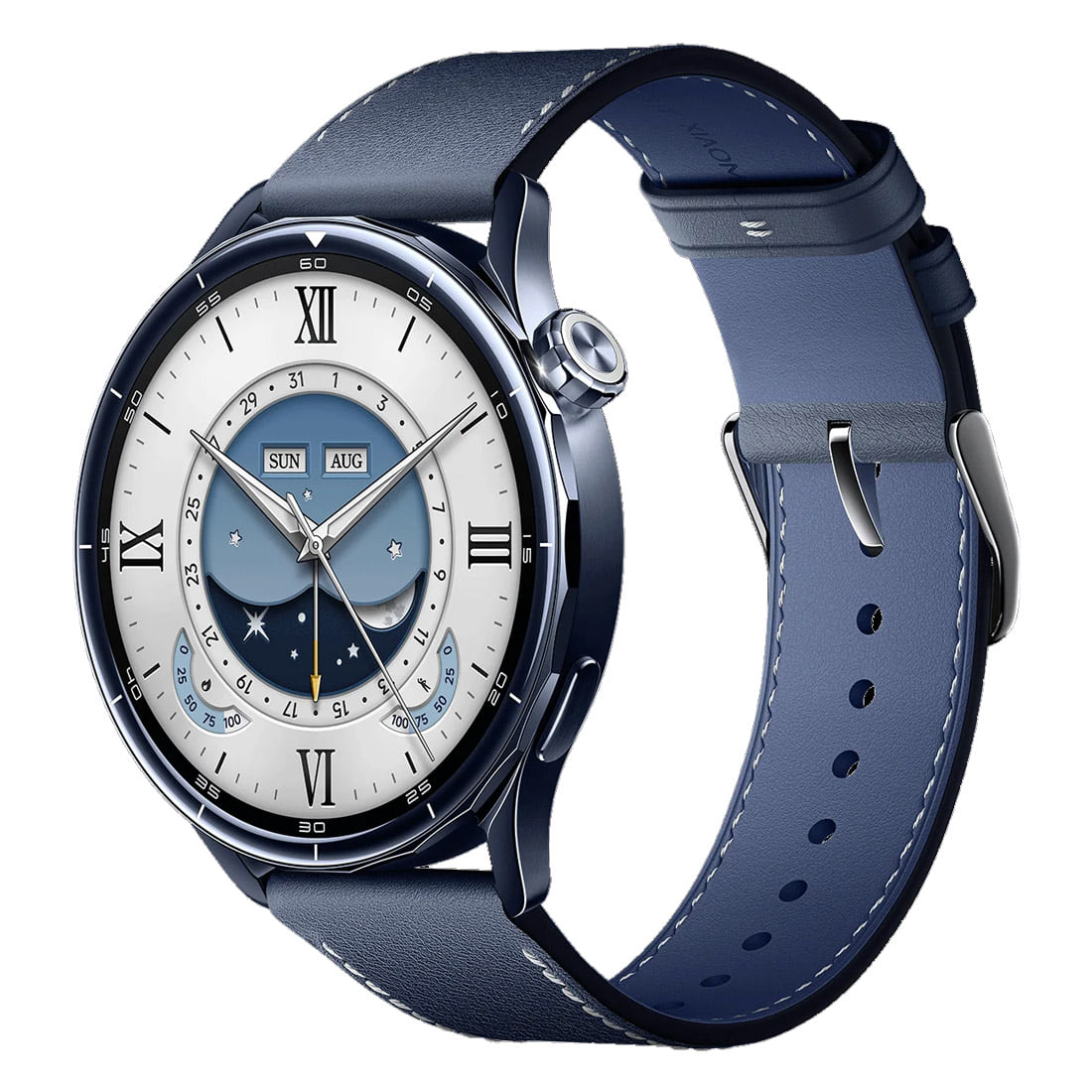 Xiaomi Watch S5 46mm With Ceramic Blue Leather Strap