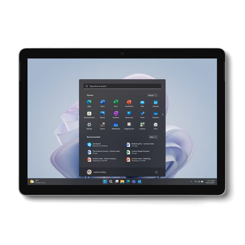 Microsoft Surface Go 4 For Business 10.5" PixelSense Tablet, N200, 8GB RAM, 256GB Storage, Windows 11 Pro - Platinum