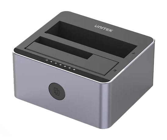 Unitek USB 3.0 to SATA III Dual Bay HDD/SSD Docking Station - Grey