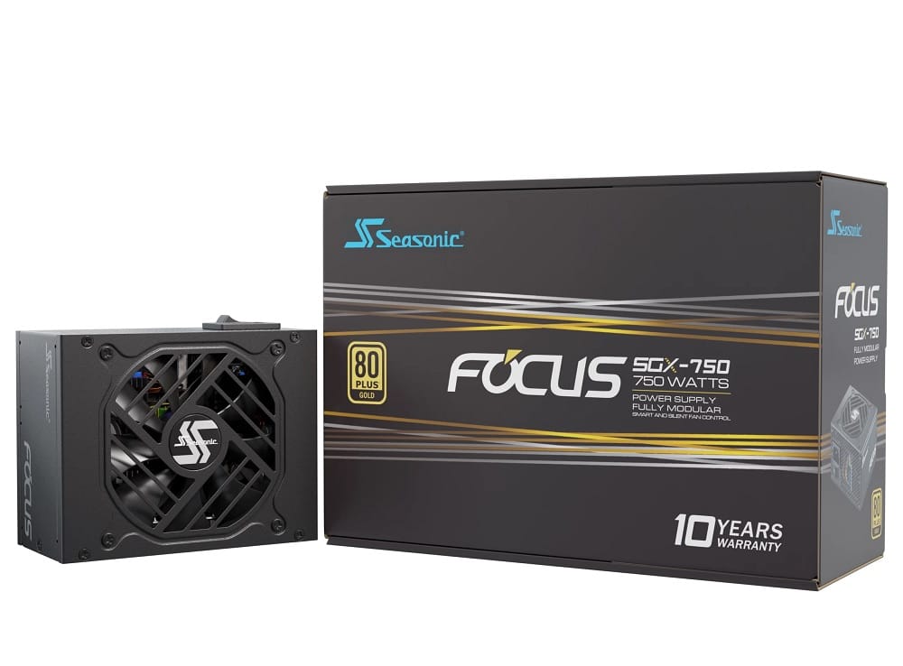 Seasonic FOCUS SGX-750 (2021) 750W Modular 80 Plus Gold Power Supply Unit