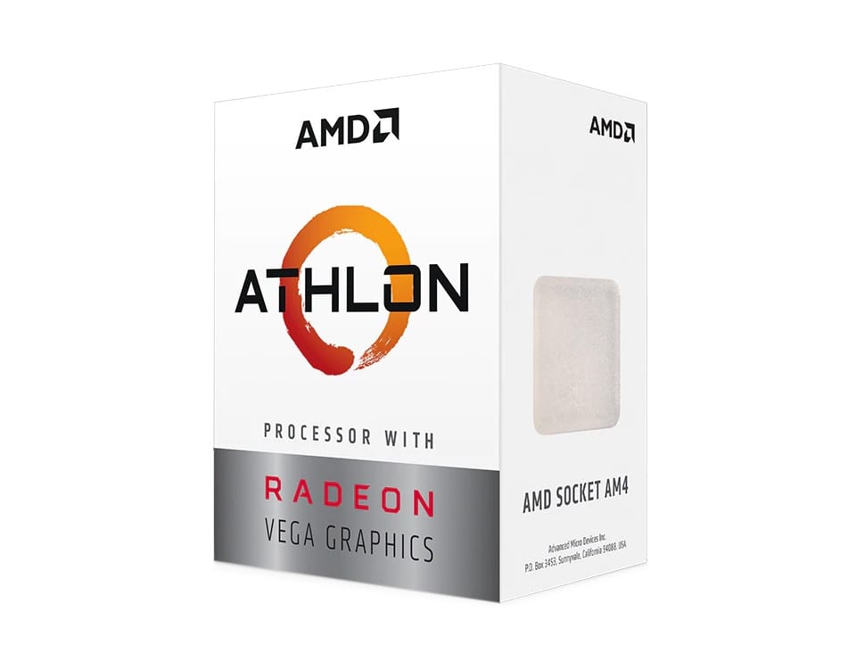 AMD Athlon 3000G 3.5GHz Dual-Core AM4 Desktop Processor With Radeon Vega 3 Graphics