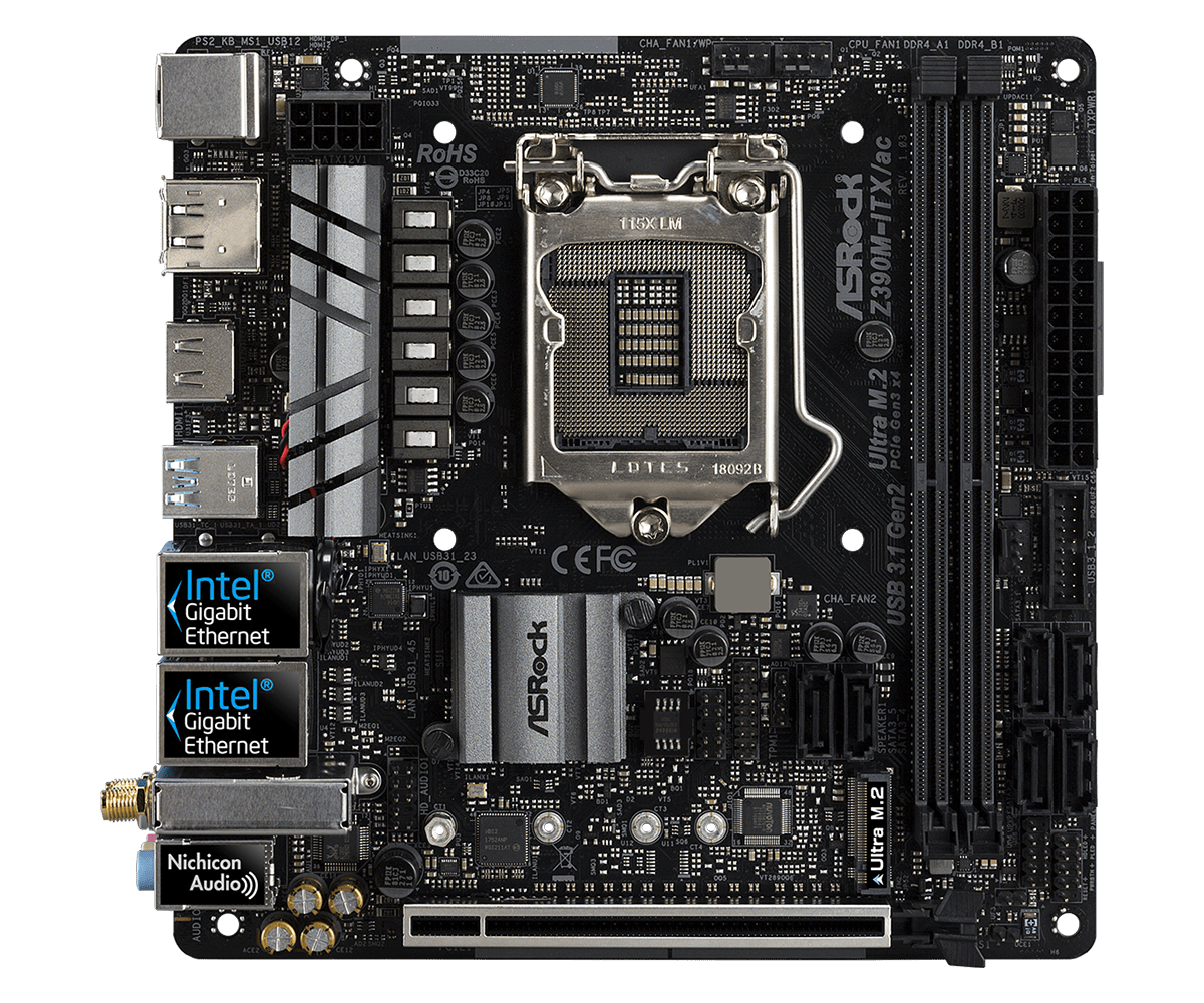 Asrock Intel Z390 LGA 1151 Micro-ITX Motherboard