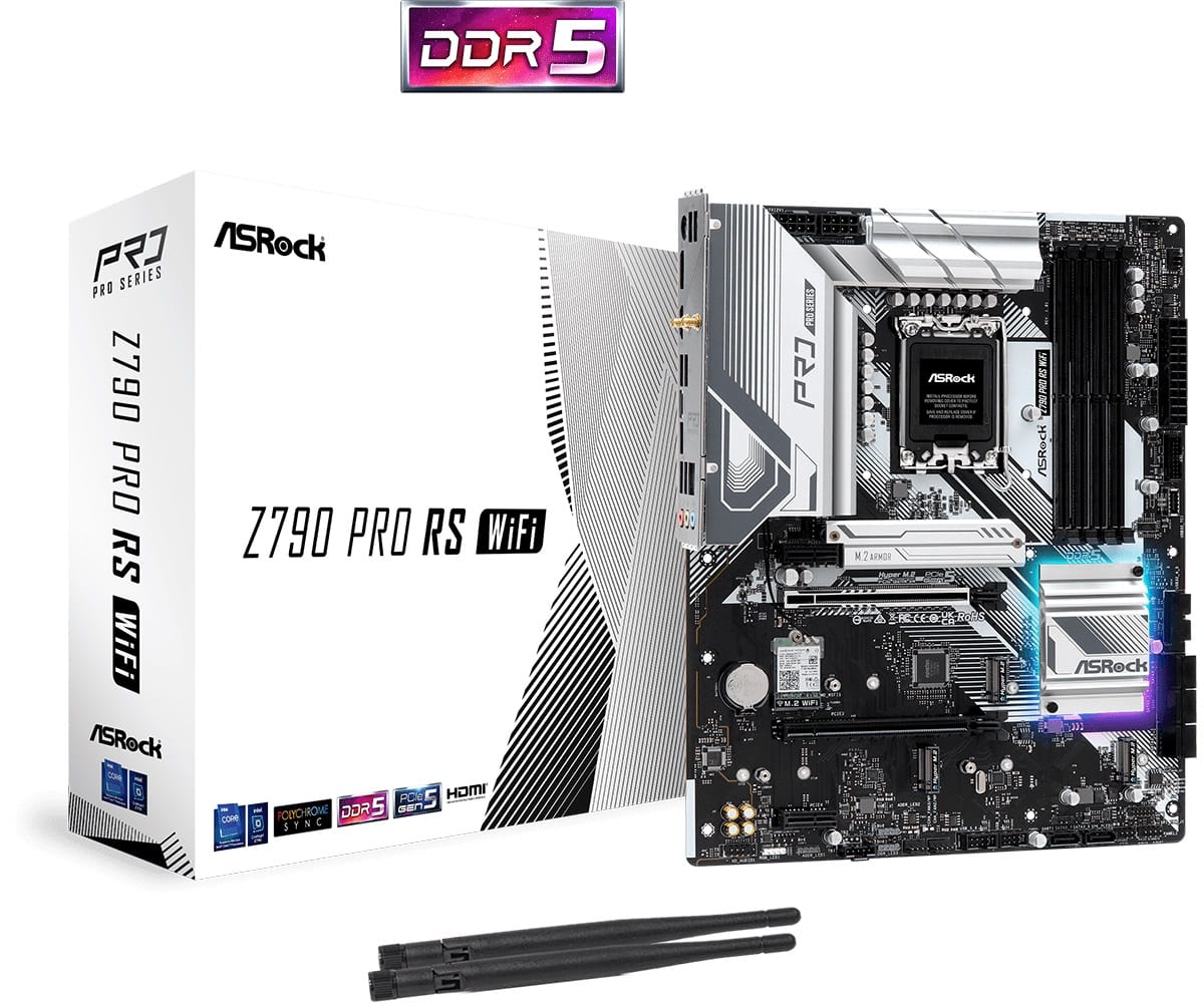 AsRock Z790 PRO RS WIFI LGA 1700 ATX Motherboard