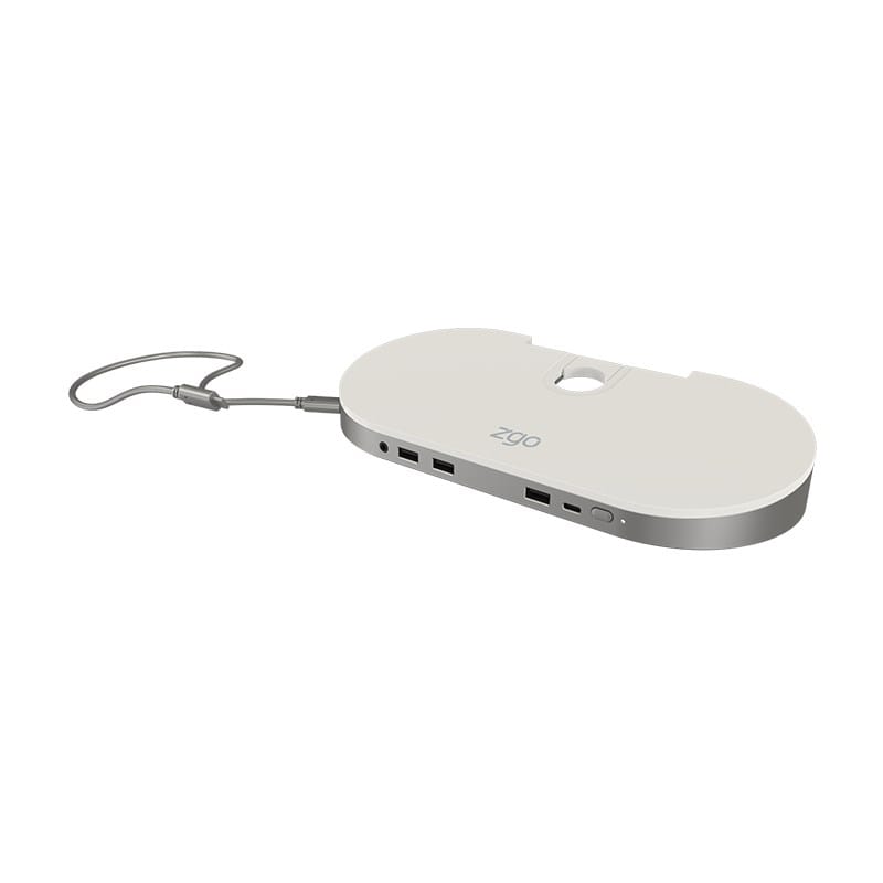 Zgo ZDOCK Dual Video USB Docking Station - White