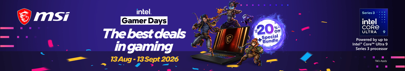 MSI Laptop Deals - Intel Gamer Days