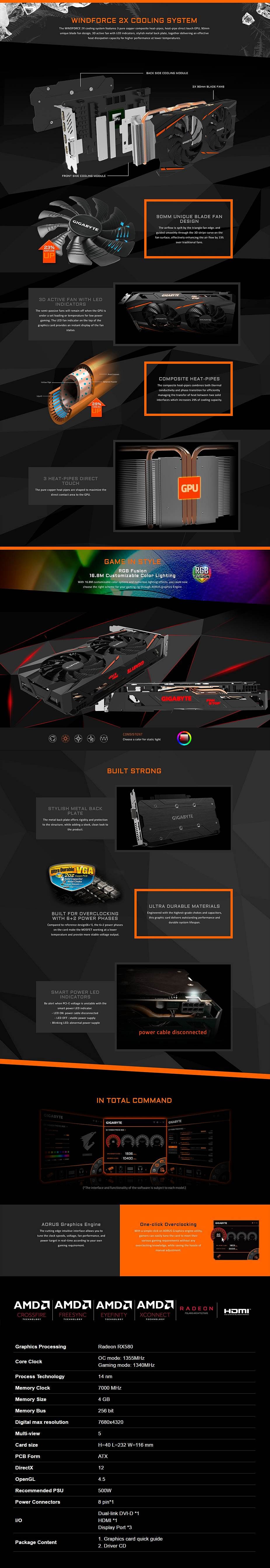 Gigabyte radeon rx hot sale 580 gaming 4gb