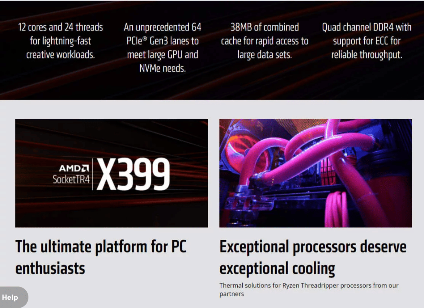 AMD Ryzen Threadripper 1920X Processor