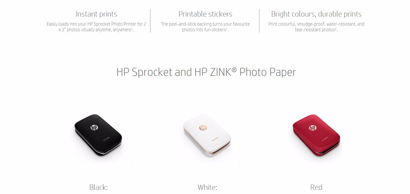 HP Sprocket Portable Mini Mobile Bluetooth Wireless Printer 4 iPhone