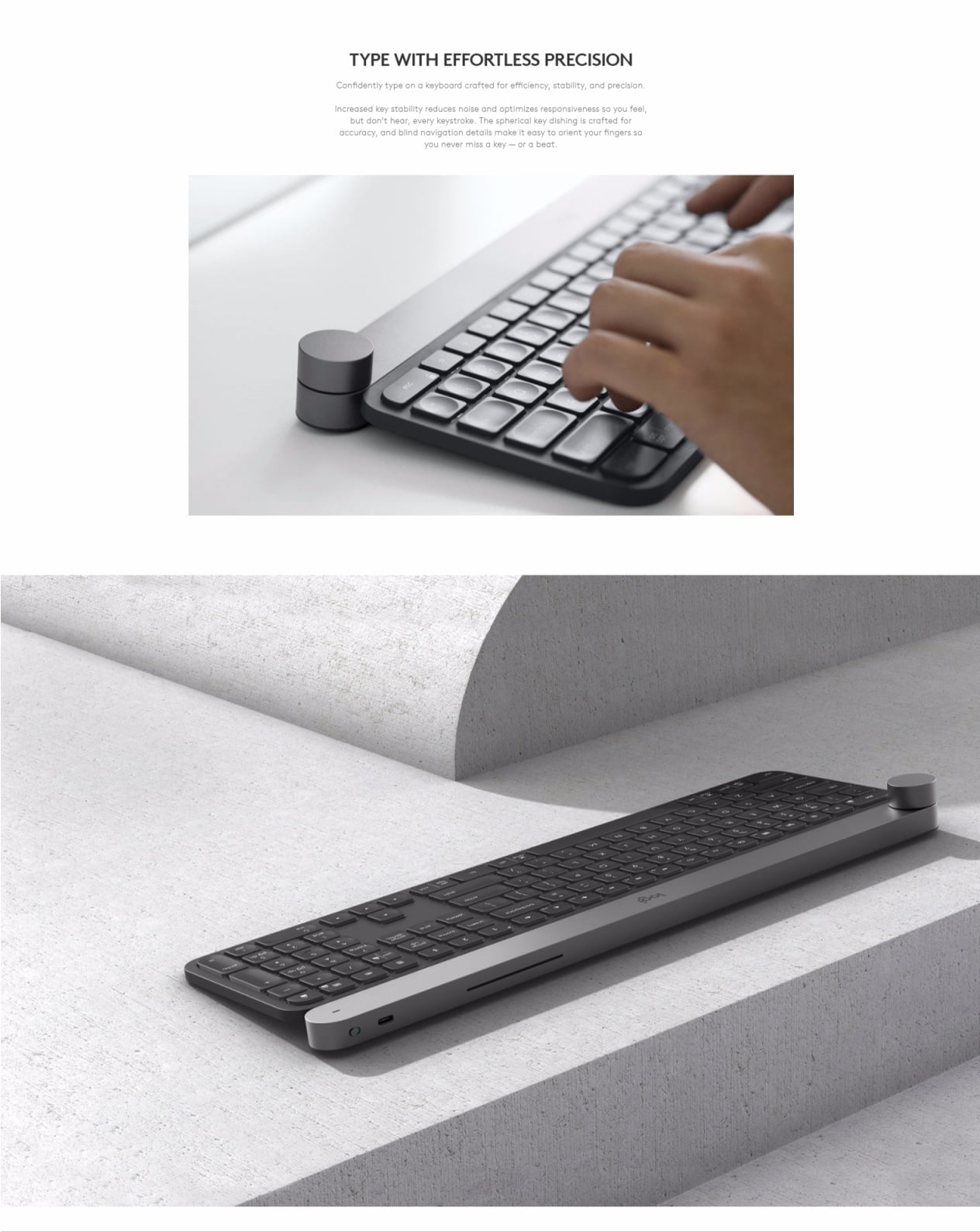 Logitech Craft Wireless Advanced Keyboard With Creative Input Dial