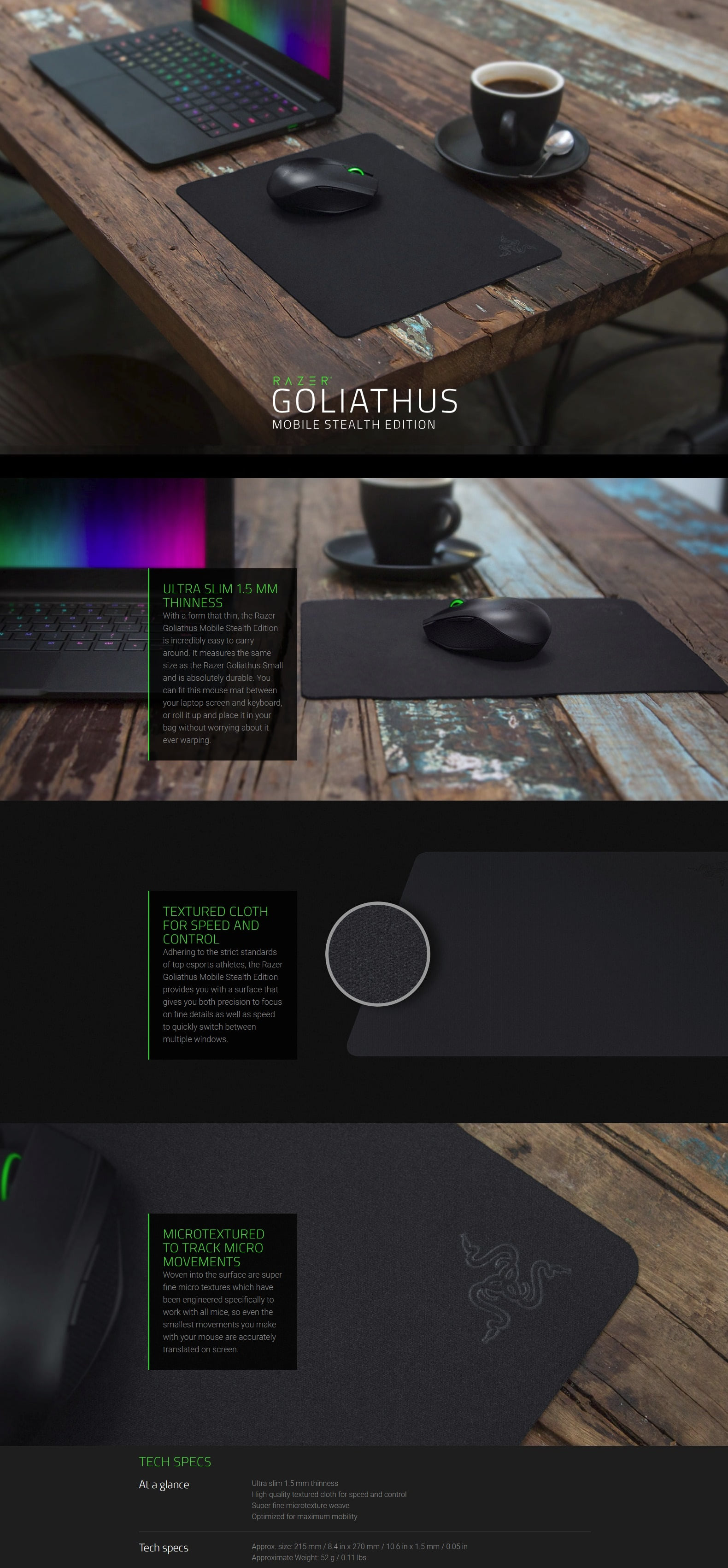 Goliathus Gray Razer Razer Goliathus Stealth