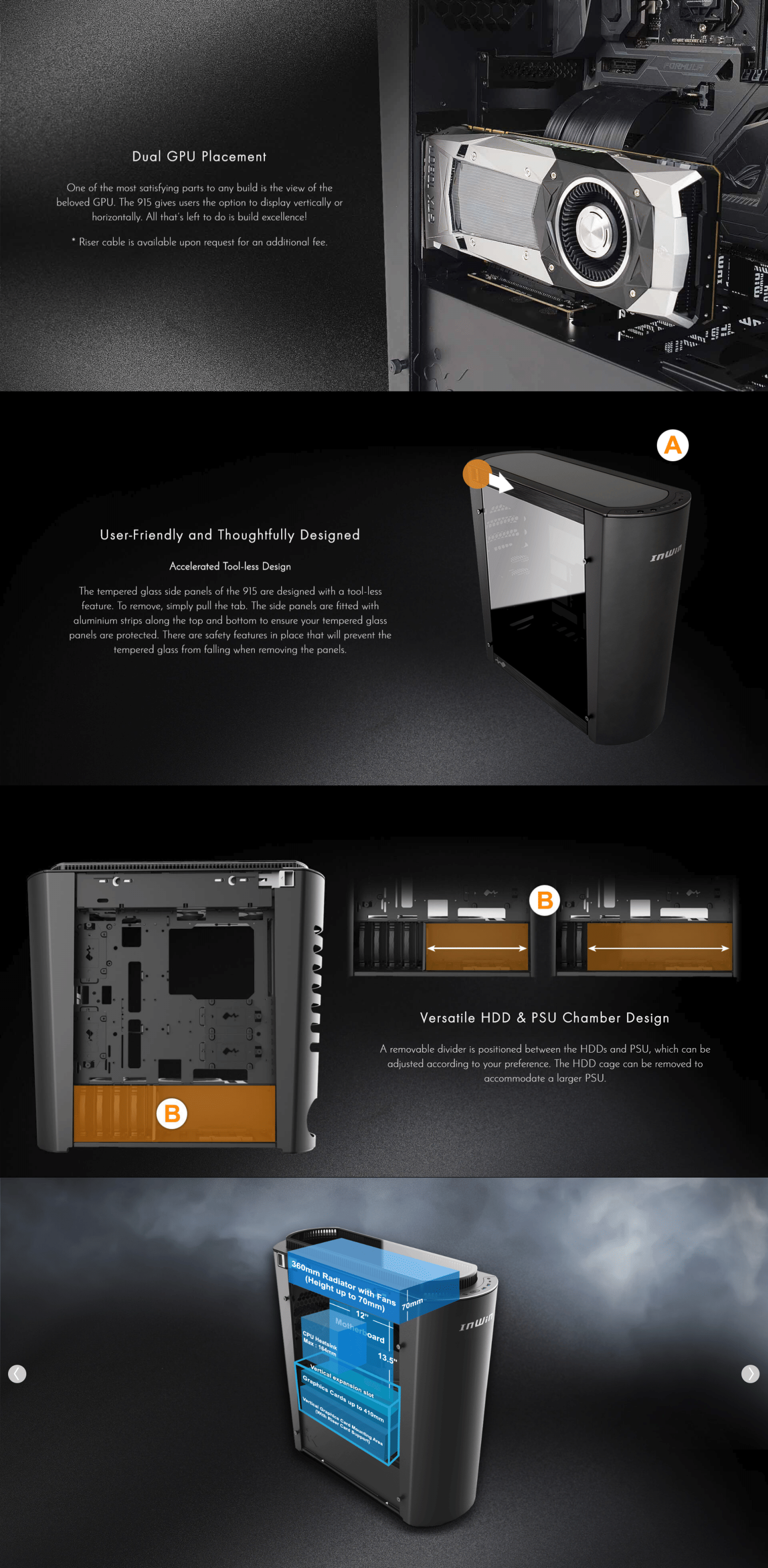 Ex-Demo Inwin 915 FULL TOWER PC CASE (BLACK)