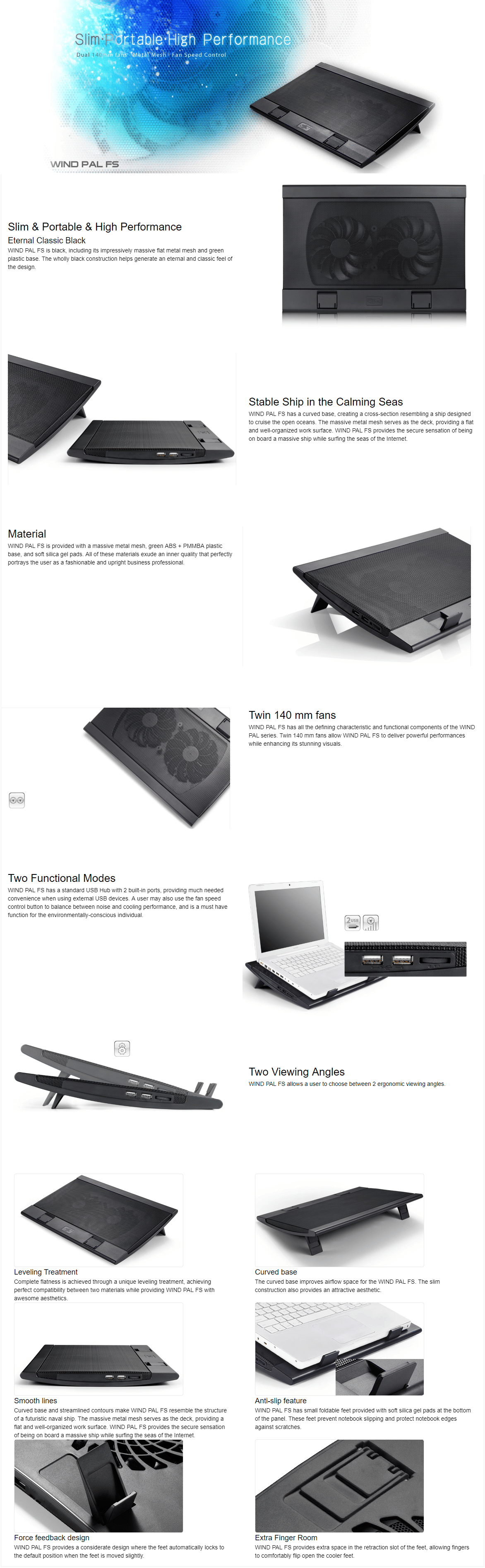 Deepcool Wind Pal FS Laptop Cooler