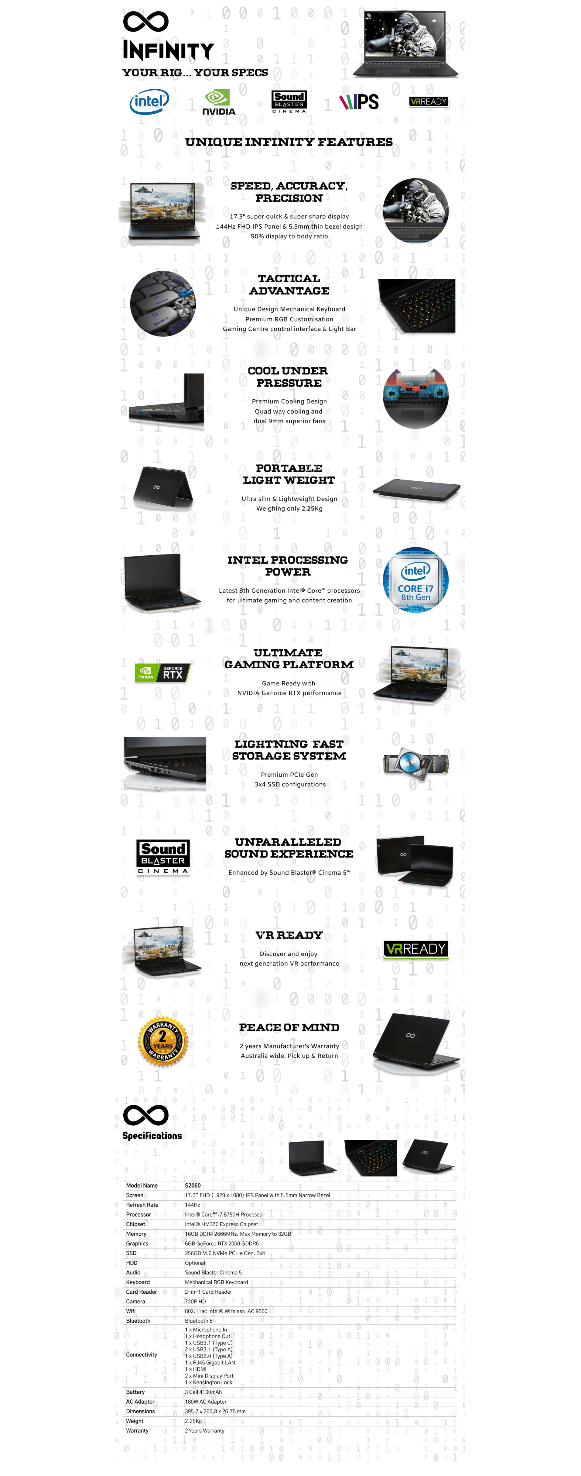 Infinity S2060 Notebook 17.3