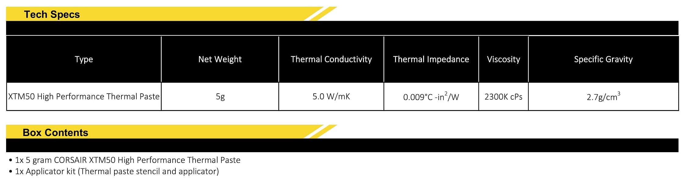 Corsair Xtm High Performance Thermal Paste Kit