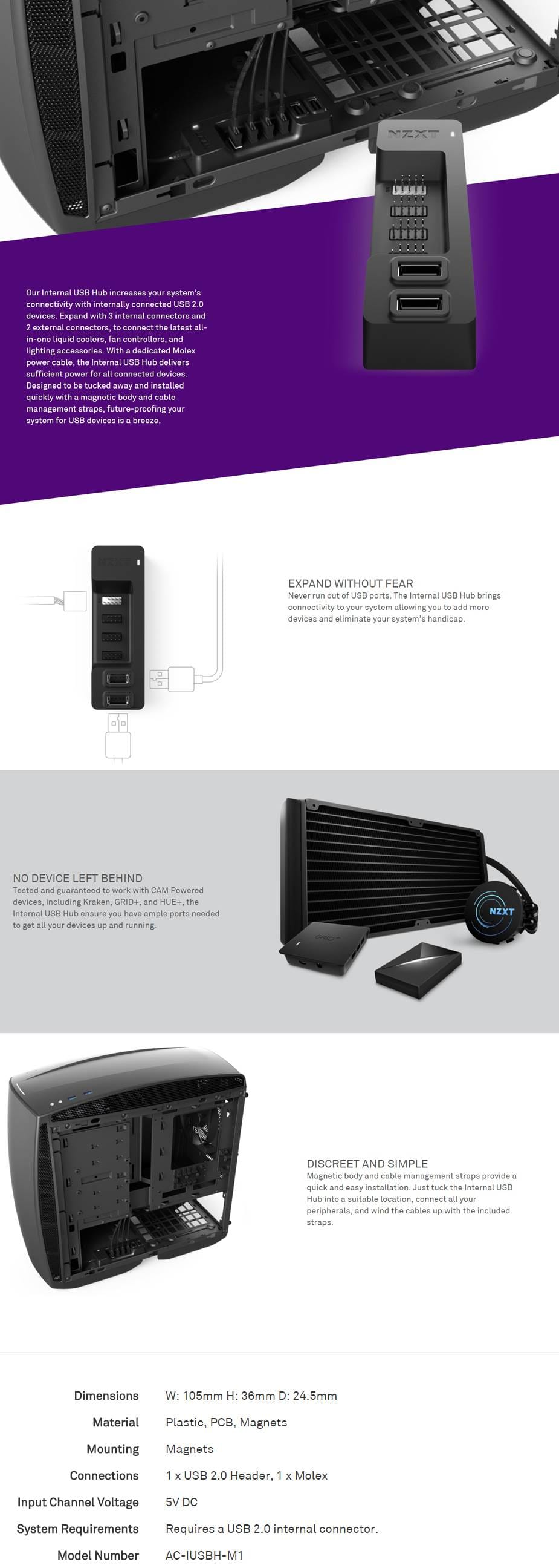 NZXT Internal USB Hub