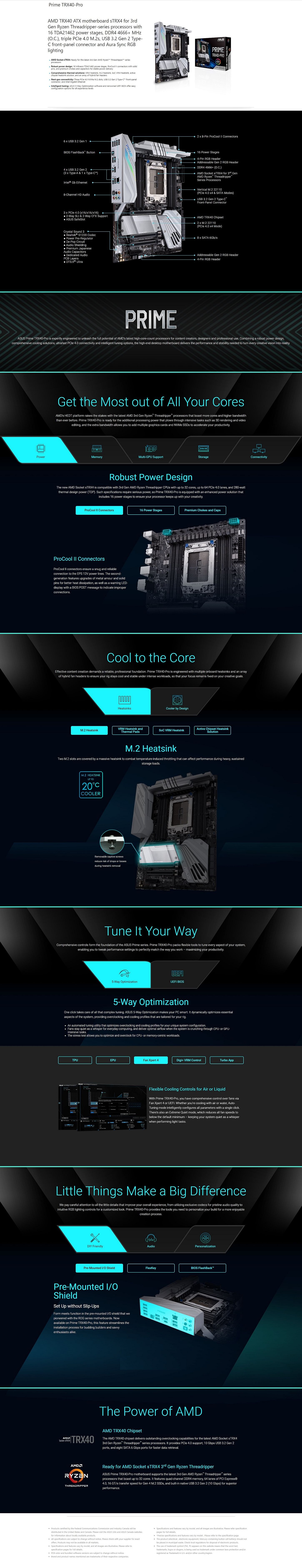 Asus Prime TRX40-Pro sTRX4 ATX Motherboard