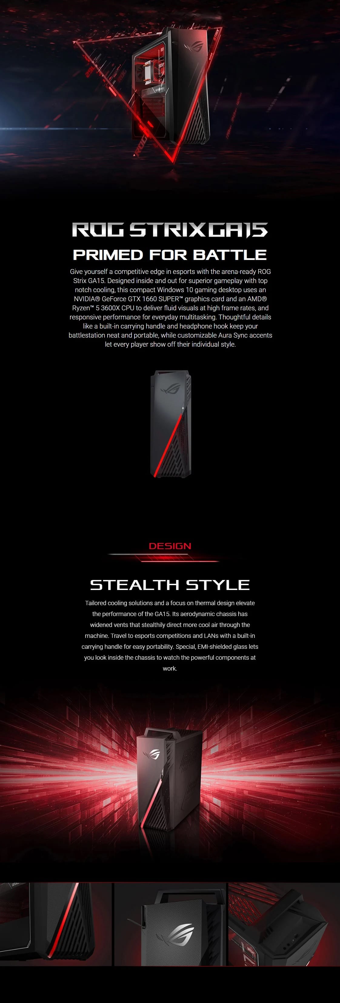 Asus 3600x With 1660 Super Asus GA15 Ryzen 3600X, GTX 1660 Super