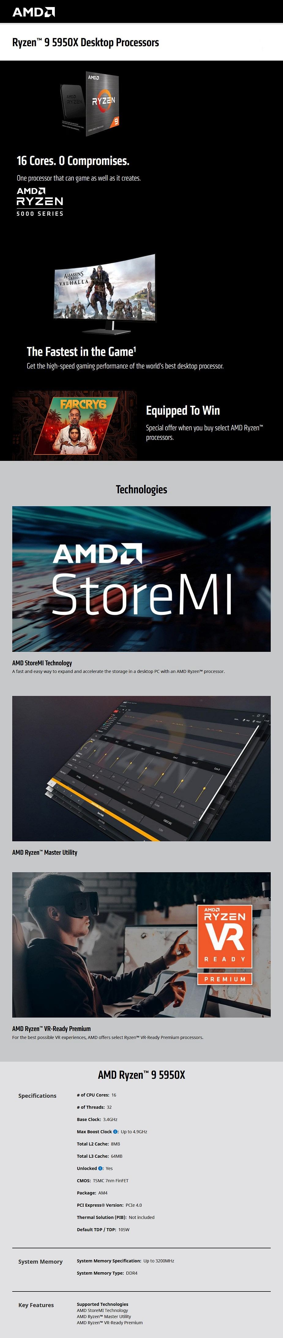AMD Ryzen 9 5950X Processor