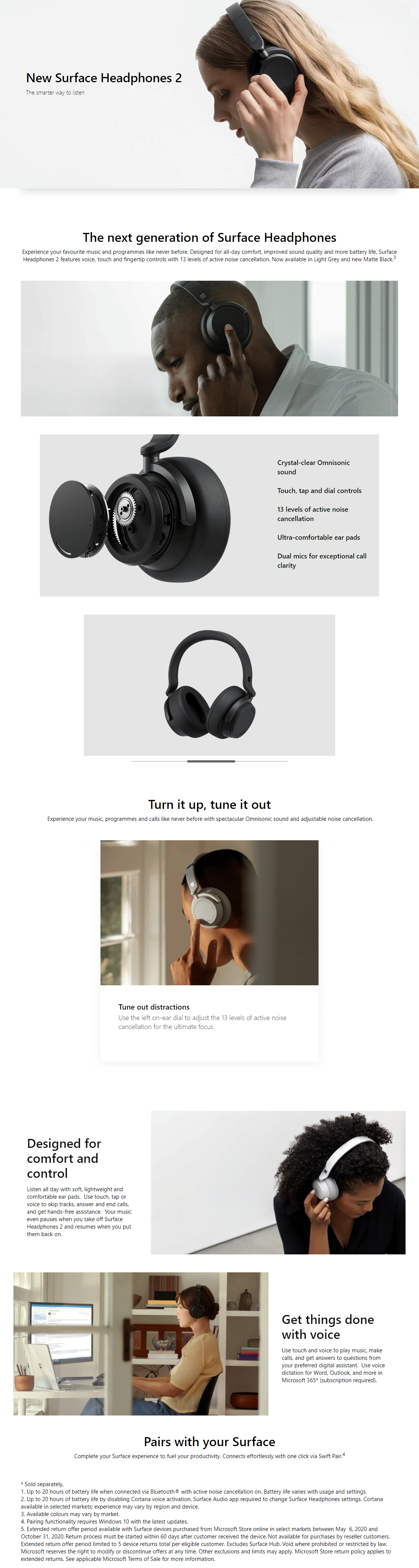 Microsoft Surface Headphones 2 Black
