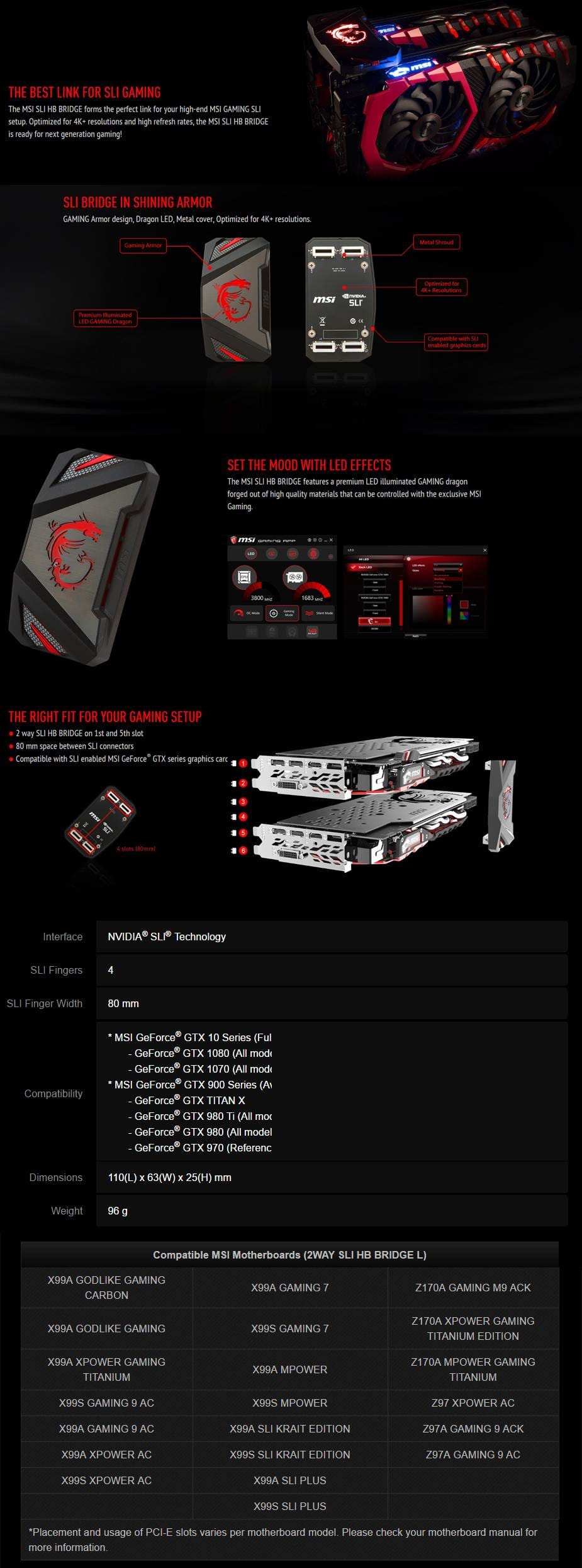 gtx 1080 msi sli hb bridge m installation
