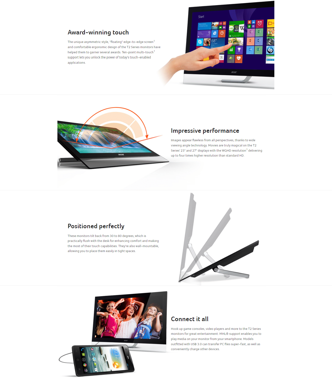 Acer T232HL 23" FHD IPS Touchscreen Monitor
