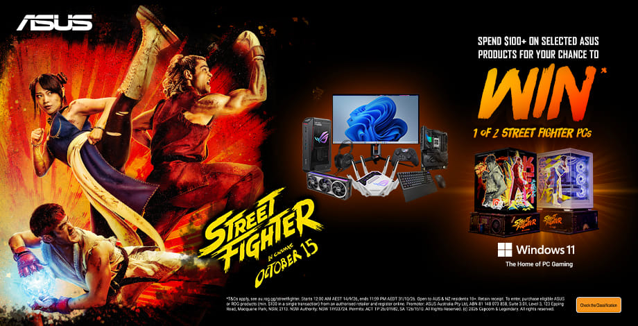 ASUS Win Street Fighter PCs