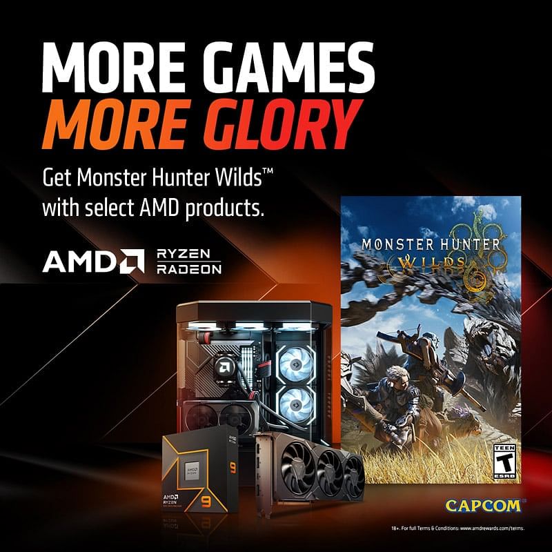 AMD Promotion: Get Monster Hunter Wilds When You Purchase Selected AMD Products