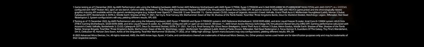 AMD Ryzen 7000X3D CPU Processors