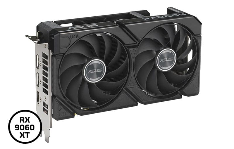 ASUS Dual Radeon RX 9060 XT 16GB GDDR6 Graphics Card